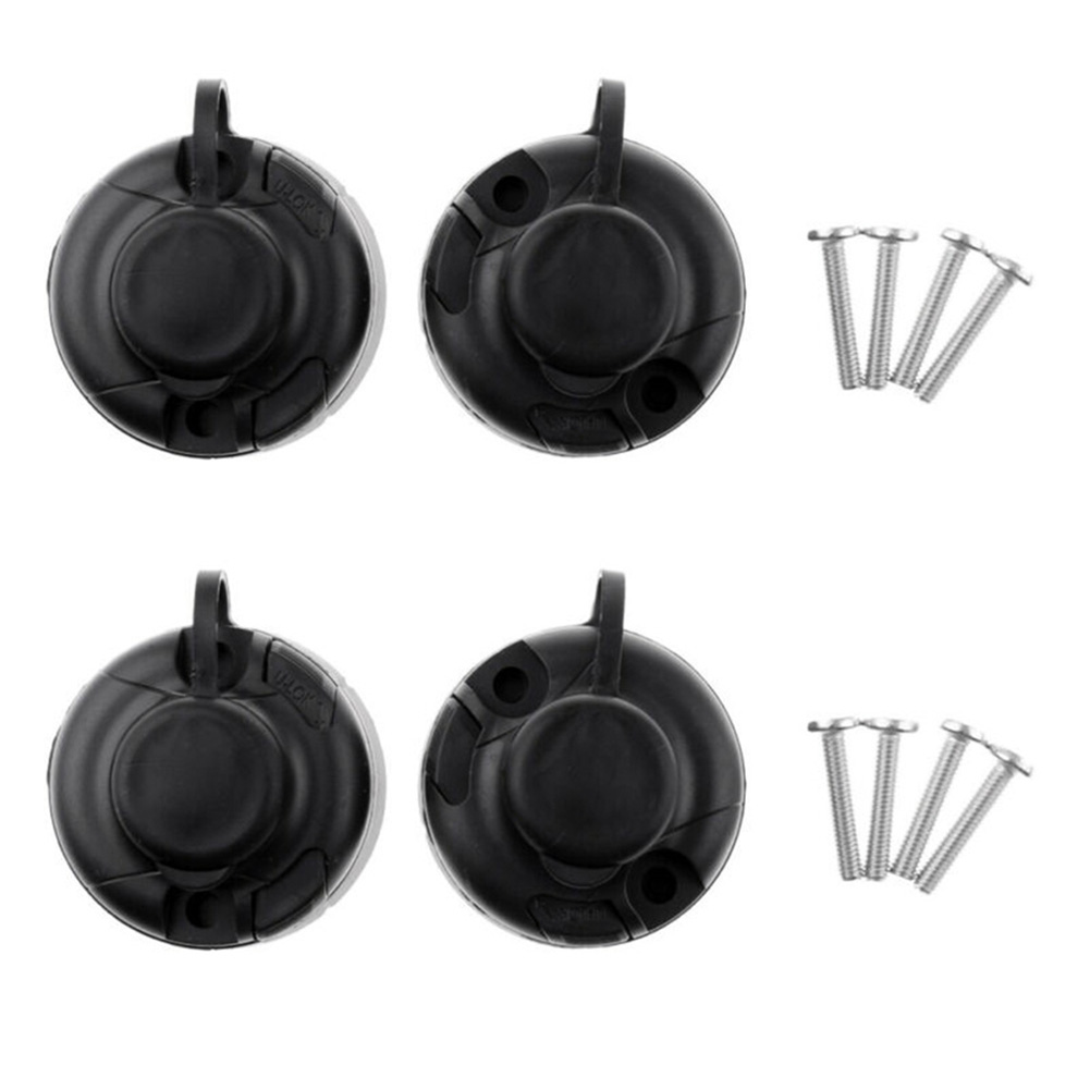 4Pcs Black ABS Fishing Rod Hol - Fishing Rod Boat ulasan dan harga